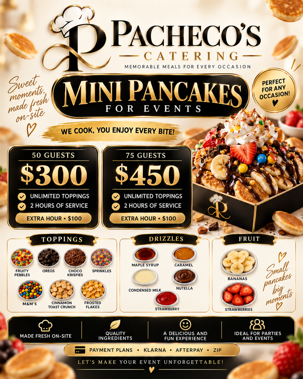 Mini Pancake Catering