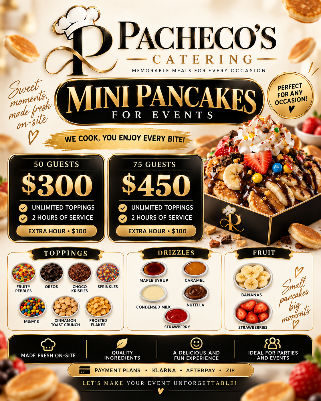 Mini Pancake Catering