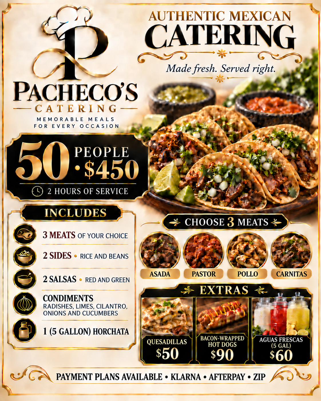50 People Taco Catering