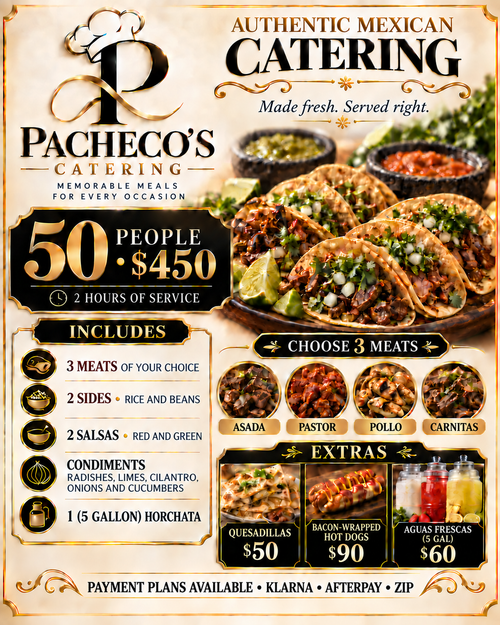 50 People Taco Catering